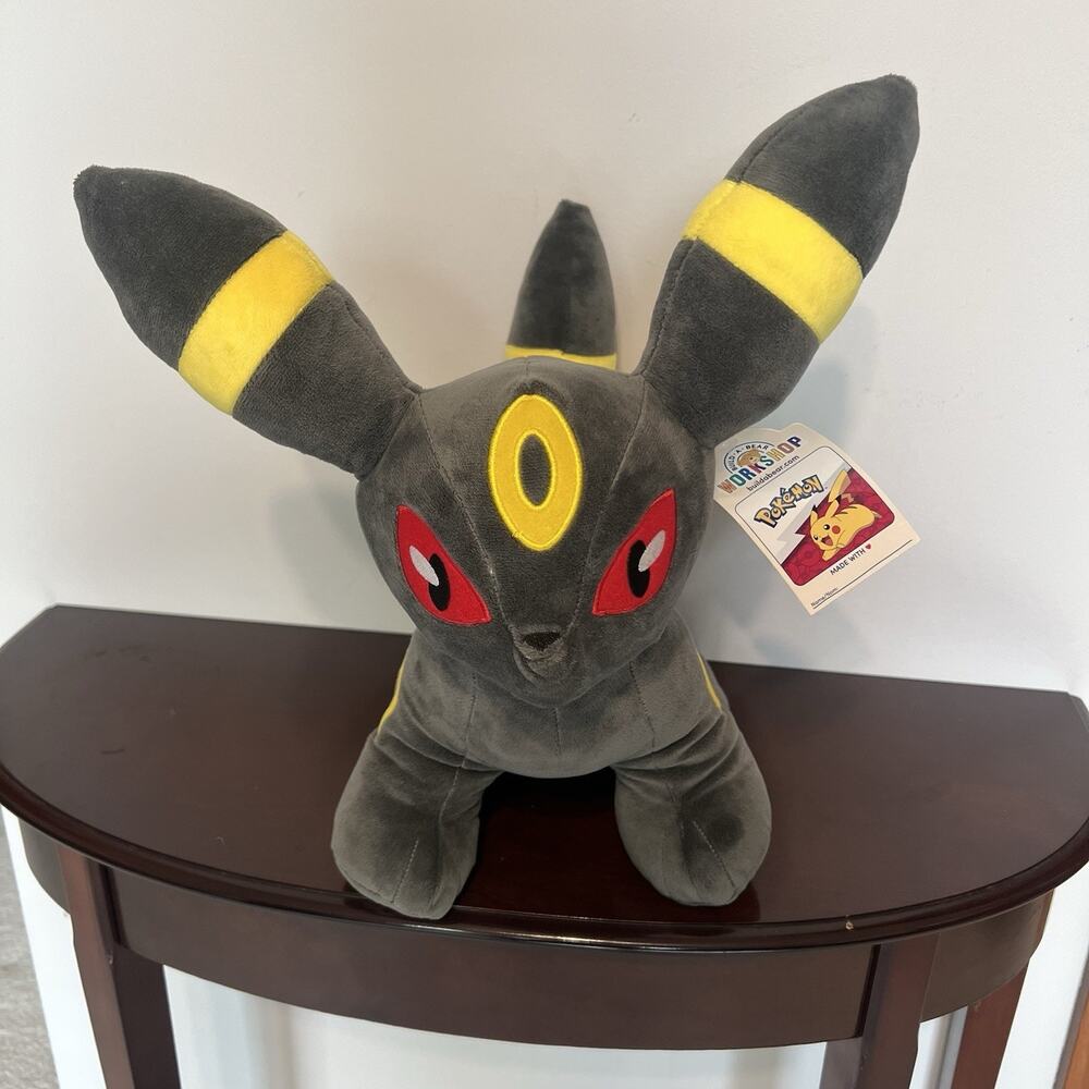 Build A Bear Umbreon Pokémon w/ Tag BABW 18" Plush Pokemon Eeveelution No Sound